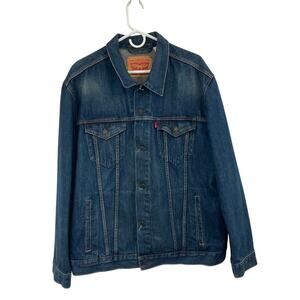 Levi's Trucker Blue Denim Jean Jacket 72334 Button Up Men's Size 2XL